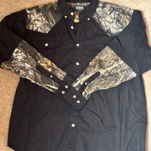 RedHead Black and Camouflage Shirt